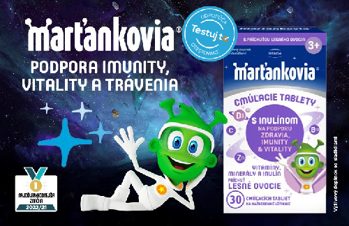 Multivitamíny Marťankovia s Inulínom podporujú imunitu a trávenie. Teraz v testovaní. Budú našim detským testerom chutiť?